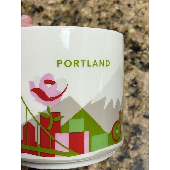 Portland Oregon OR Starbucks You Are Here Collection Coffee Mug MINTY 2014 - Picture 3 of 9